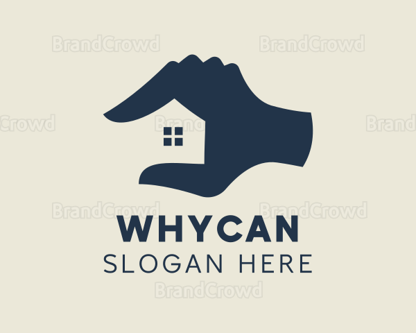 Realty Home Hand Logo