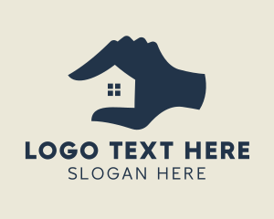 Nursing Home - Realty Home Hand logo design