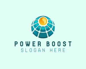 Solar Power Panel logo design