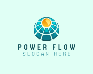 Solar Power Panel logo design