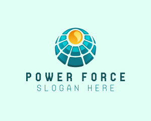 Solar Power Panel logo design