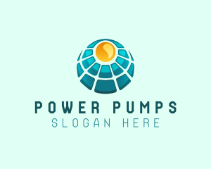 Solar Power Panel logo design