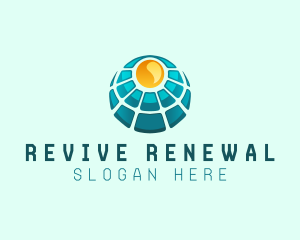 Solar Power Panel logo design