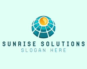 Solar Power Panel logo design