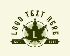 Herbal - Marijuana Leaf Cannabis logo design