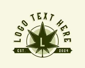 Hash - Marijuana Leaf Cannabis logo design