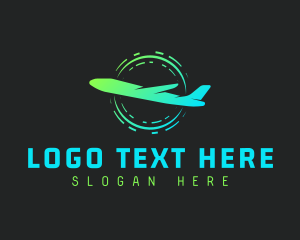 Tourist - Aeronautics Fly Airplane logo design