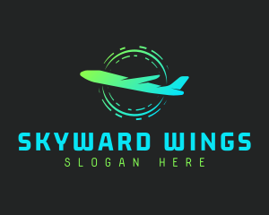 Aeronautics - Aeronautics Fly Airplane logo design