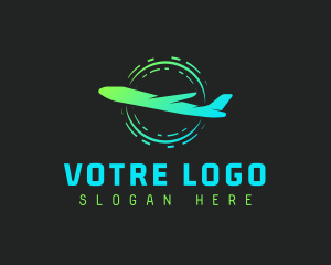 Wing - Aeronautics Fly Airplane logo design