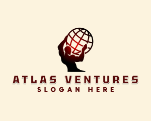 Strong Man Atlas logo design