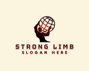 Strong Man Atlas logo design