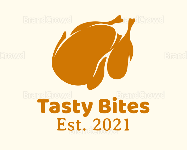 Minimalist Roasted Chicken Logo