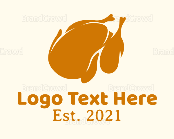 Minimalist Roasted Chicken Logo