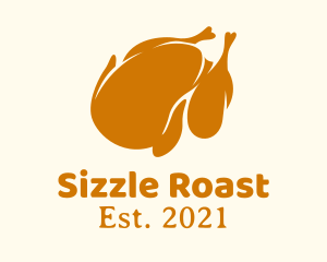 Roast - Minimalist Roasted Chicken logo design