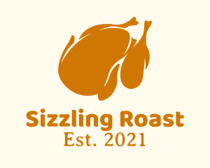 Roast - Minimalist Roasted Chicken logo design