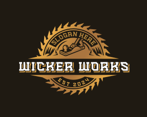 Woodwork Planer Sawmill logo design