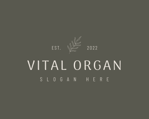 Organic Wellness Business logo design