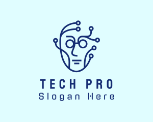 Technician - Technician Circuit Head logo design