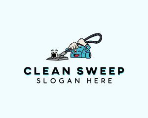 Custodian - Janitorial Vacuum Cleaning logo design