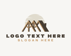 Roofing - Construction Roofing Carpentry logo design