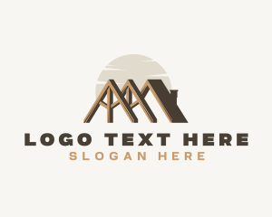 Carpentry - Construction Roofing Carpentry logo design