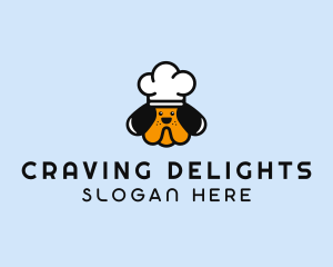 Craving - Dog Chef Toque logo design