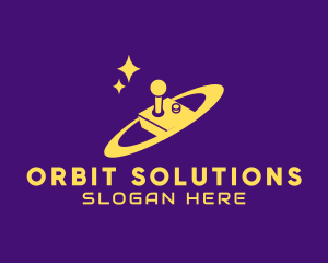 Joystick Controller Orbit  logo design