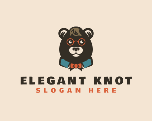 Eyeglasses Cute Bear  logo design