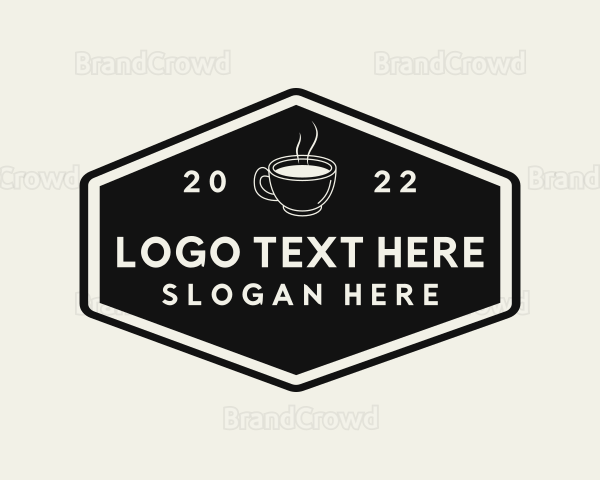 Hot Coffee Drink Logo