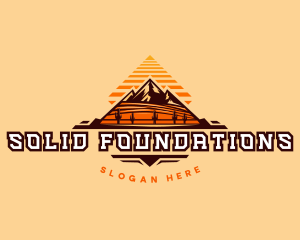 Mountain - Pyramid Mountain Desert logo design