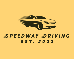 Driving - Fast Car Driving logo design