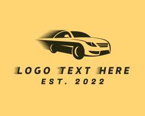 Car - Fast Car Driving logo design