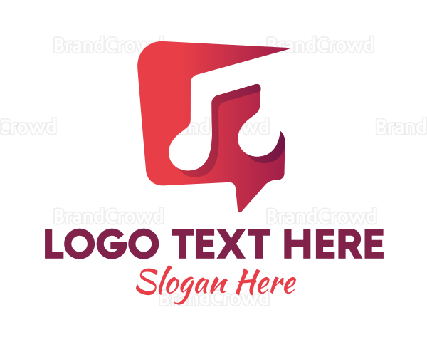 Musical Note Chat Logo