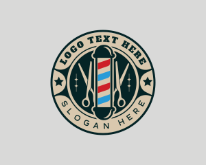 Grooming - Scissors Barber Grooming logo design