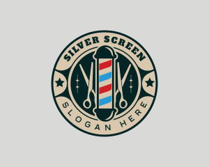 Scissors Barber Grooming Logo