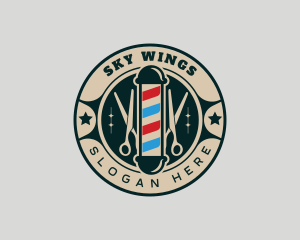 Scissors Barber Grooming Logo