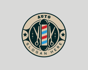 Scissors Barber Grooming Logo