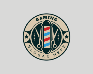 Scissors Barber Grooming Logo