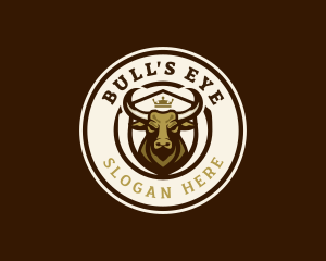 Bull Crown Ranch logo design