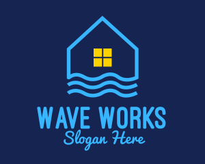 Wavy - Beach House Resort logo design