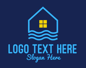 Surfing - Beach House Resort logo design