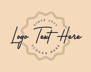 Shop - Generic Cursive Brand logo design