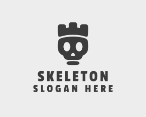 Skeleton Skull King  logo design