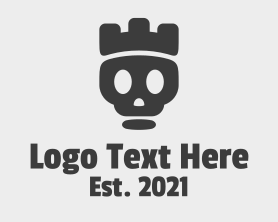 King - Black Skull King logo design