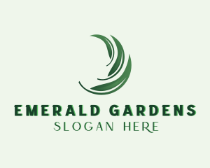 Organic Leaf Gardening logo design