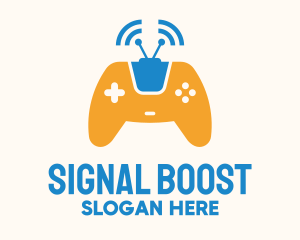 Antenna - Antenna Signal Wireless Gamepad logo design