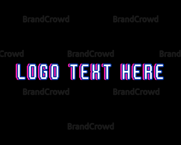 Neon Cyber Tech Logo