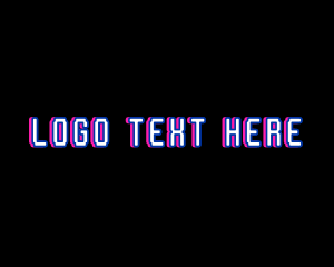 Futuristic - Neon Cyber Tech logo design
