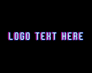 Gaming - Neon Cyber Tech logo design