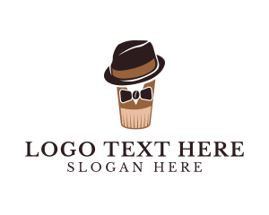 Gentleman - Fedora Coffee Espresso logo design